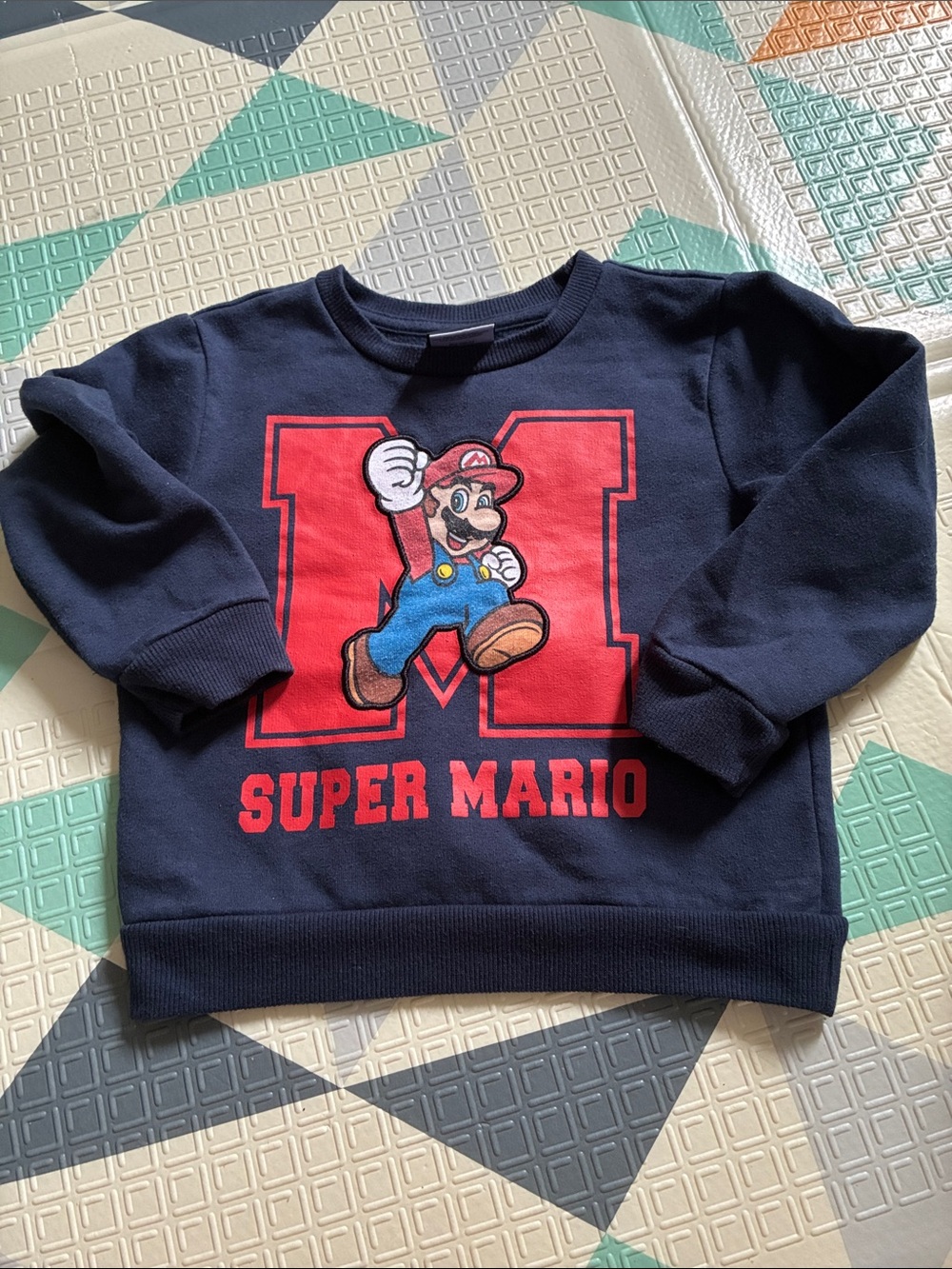 20/25$ 🧸 Super Mario Navy Kids Sweatshirt